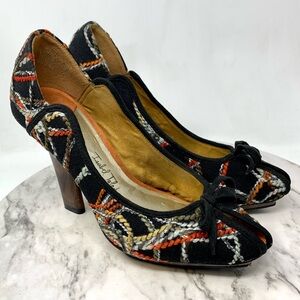 Isabel Toledo For Payless Peep Toe Bow Yarn Detail Pumps 10 Unique Artsy Modern